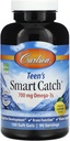 Carlson Teen's Smart Catch, Natural Lemon, 180 pehmeää geeliä