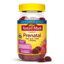 Nature Made Prenatal Gummies DHA ja Foolihappo, Prenatal Vitamiineja ja Mineral Supplement päiväravinteet, 60 Gummies, 30 päivän tarjonta