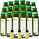 5 päivää Vihreä Juice Cleanse Raw Fountain, Kaikki luonnon raaka, Vegan Detox, Kylmä Painutettu Juice, 30 pullot 12oz, 3 inkivääri shotteja
