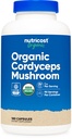 Nutricost Cordyceps Sienikapselit 1100mg, 90 Serv - CCOF Certified Made with Organic, Gluteeniton, 550mg Per kapseli (180 kapselia)