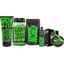 Parran kasvu Kit w/Biotin hiusten kasvu vitamiinit + GROW 11-in-1 hiusten kasvu Shampoo w/Biotin + 2X Paksu viiksi vaha miesten + GROW parta kasvu öljy miesten - Formuloitu Amerikassa