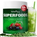 Total Tea Green Powder for Energy & Dgestive Health with Turmeric, Amla Powder & Vitamiini C - 30 Servings