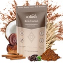 Dash Zen Cacao Latte, Chocolate Mushroom Coffee Alternative Valmistettu Adaptogens, Ashwagandha, & Kanelin juuriuute, Sienen kuuma Coco ilman kofeiini (20 tarjoilua)