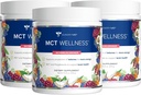 Pesula MD MCT Wellness Powder tukea energiaa, Ketone tuotanto ja aivojen terveys, Keto Friendly, Sokeriton (90 päivän tarjonta, vesimeloni sitruuna)
