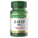 Nature's Bounty 5-HTP pillereitä ja ruokavalio täydentää, tukee rauhoittunut ja rentoutunut mieliala, 100mg, 60 kapselia