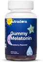 Melatoniini lapset nukkua Gummies - uni Gummies lapsille ja aikuisille auttaa säätelemään uni, Wake Cycle, rentoutuminen, parantaa uni erinomaisuutta, mansikka maku, valmistettu USA, 60 Gummies