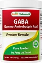 Best Naturals GABA (Gamma Aminovoihappo) Puhdas jauhe 1 punta