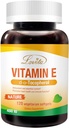 Lovita-vitamiini E 400 IU Softgels, luonnollinen E-vitamiini 268 mg (D Alpha-tokoferolina), vegaaninen E-vitamiini terveelle iholle, hiuksille, kynsille ja immuunijärjestelmälle, 120 kasvissyöjä Softgels