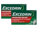 Excedrin Migraine Pain Reliever Caplets, 24 Luku (pakkaus 2)