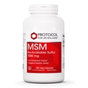 Protocol MSM Biosabilisable Rikki - 1000 mg - Tukee yhteisiä terveys & terve hiukset, iho & kynnet* - Vegan & ei-GMO - 180 Veg kapselit