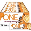 ONE Coffee Shop kofeiinipitoisia proteiinipatukoita, karamellimacchiatoa, gluteenia 20 g proteiinia ja 65 mg kofeiinienergiaa, pantry nitoja, 2,12 oz (12 kreivi), Pakkaus toukokuu Vary