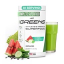 JYM Greens Super Food Powder for Performance, Watermelon Cucumber, Spirulina, Sienet, Vitamiinit, BroccoPhane & Parsakaali, Miehet & naiset, 30 tarjoilua
