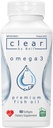Bell Clear Pure Omega 3 Fish Oil Lisäravinteet, 2000 mg per Tarjoilu - Burp Free Premium, Clean and Clear, Ei kalamaista makua ja ei toistoja (röyhtäyksiä), Cholesterol Free, GMO ja Allergen Free, 60 Softgels