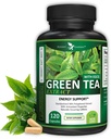 Potent Garden Green Tea Extract EGCG Natural Energy, Mental Focus, Immuunituki, antioksidantti ja terve sydän Formula, ei-GMO 120 Green Tea Extract kapselit
