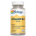 SOLARAY-vitamiini B-1 100 mg ... terveen energian aineenvaihdunta, ihon, aivojen, sydämen ja hermoston tuki 100 VegCaps