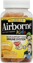 Airborne 500 mg C-vitamiini + Sinkki immuuni tuki täydentää Gummies lapsille, assorted Fruit Flavor, Gluteeniton Crafted Blend kanssa Tehokas antioksidantteja Vitamiinit C & E, 42 Gummies (4 pakkaus)