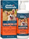 Alaska Naturals Wild Alaskan Salmon Fish Oil Supplement for Dogs Skin and Coat with EPA DHA Omega 3 Rasvahapot Liquid Food Topper 8 oz. Pumppu