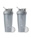 BlenderBottle Classic Shaker Bottle Täydellinen Proteiini Shakes ja Pre Treout, 28-Ounce (2 pakkaus), Pebble Harmaa