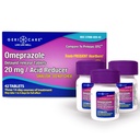 GeriCare Omepratsoli Viivästynyt vapautuminen Tabletit 20 mg Vatsahapon Reduktori pillereitä 24 tuntia Heartburn Relief- Acid Reflux lääke hoitoon usein närästys- Anti-Acid Relief tabletteja (42 kreivi)