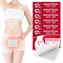 Kuukautislaastarit, Kuukautiskramppeja, Kannettava ajanjakso Kramps Lämpöterapia Patches - 6 Pack Hot Compress Lämmin kääre, Matkailu Essentials naisille