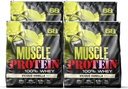 COLOSSAL LABS Muscle Whey Protein Flavored Protein Powder, 25,000 mg Aminohapot/Serving, kylmäsuodatettu(Pakkaus May Vary) (20 punta (Pack of 4), Vanilla)