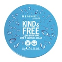 Rimmel London Kind & Free, Clear, Brow Wax, Helppo käyttää, Pitkäkestoinen pito, Ei hiutaleita, Ei jäämiä, Nostetut Brows, 0,28oz