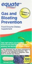 Equate Gas and Bloating Relief Prevention, Food Enzyme Dietary Supplement Kapselit 100 Lukumäärä (Pack of 1)