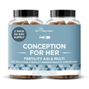 Conception hedelmällisyys lisäravinteet naisille Avustukset Ovulaatio, Hormonaalinen tasapaino, & Säännöllinen syklit ... Prenataalinen vitamiini tuki Myo-Inositol, Folaatti, Foolihappo, Vitex 120 Kasvissyöjä pehmeät kapselit