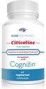 Pure Nootropics - CDP Koliini (siticoliini) kapselit 300 mg kapselit ...60 Veg Cap Value Pack... tukee kognitiivista toimintaa ja suorituskykyä, muistia, huomiota ja aivojen terveyttä...