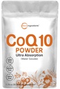 Micro Ingredients Vesiliukoinen COQ10 täydennysosa (COQ10 200mg per tarjoilu jauhemuodossa), 50 grams (8 kuukauden tarjonta), extra Imeytyminen, tukee sydämen ja energian terveys, vegaaninen ystävällinen