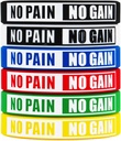 Ei kipua Ei voitto Rannekkeet Motivational Bulk Inspirational Silicone Fitness rannekkeet Stretch Unisex Sport Rannekkeet teini-ikäisille naisille