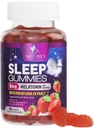 Sleep Gummies for Adults Extra Strength 8mg - Melatoniini Passiflora Extract levollinen uni - Nopeasti toimivat Melatoniini uni Gummy Supplement, Vegan, Ei-GMO, maukas mansikka maku - 60 Gummies