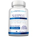 Hyväksytty Science Sleepsyl - Sleep Supplement - Valerian Root, Lemon Balm, Melatoniini, Kamomile, L-Ornithine - Vegan, 60 kapselia