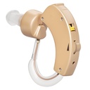 MEDca kuulovahvistimet 2 pakkaus - Digitaalinen BTE Personal Sound Splifier w/Melujen vähentäminen & äänenvoimakkuuden säätö, LR44 Akku teholla, 6 korvakuvut, vasen/oikea käyttö, pieni & hienovarainen