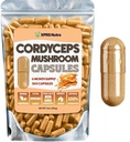 XPRS Nutra Cordyceps Mushroom Powder Capsules - 360 Count (180 päivän tarjonta) - Premium Cordyceps Sienikapselit sisältävät todellisia sieniä (Cordyceps Sinensis) tukemaan kestävyyttä ja suorituskykyä
