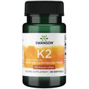 Swanson-vitamiini K2 (Menakinoni-7) - vitamiini täydentää tukevat kardiovaskulaarisia ja luun terveyttä - valmistettu japanilainen natto auttaa säännellä kalsium - (30 Softgels, 100mcg Each)