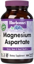 Bluebonnet Nutrition Magnesiumaspartaatti, stressinlievitys*, Bone Health*, Heart Health*, ei-muuntogeeniset organismit, Vegan, Kosher Certified, Gluteenittomat, soijattomat, maitotuotteeton, 100 kasviskapselia, 50 tarjoilua