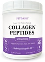 Collagen Peptides Hydrolysed Collagen Powder tyyppi I ja III, tukee hiukset, kynnet, ja nivelet. Mauton 41 tarjoilua 15,9 Oz. Ruoho-Fed pastöroitu.