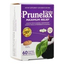 Prinelax Ciruelax Maximum Relief Laksative Tablets with Natural Senna for Satunnainen ummetus, Senna Extract, Vegan & Gluteeniton, Hellä Yöllä Relief - 60ct