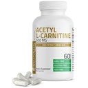 Bronson Acetyl L-Carnitine 500 MG High Potency Amino Acid non-GMO, 60 kapselia