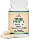 emättimen probiootit naisille - neljä probiootteja Kliinisesti tutkittu emättimen PH Balance, emättimen Comfort, Odor Control, ja Microbiome Balance (60 kapselia, 5 miljardia PMY per Serving) Double Wood