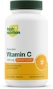 Fresh Nutrition C-vitamiini purutabletti - Tehokas 1500 mg per päivä Immuno tuki - Kaikki luonnolliset maukas VIT C-lisä - Vegaani ystävällinen, ei-GMO, Gluteeniton & soijaton - 90 purutablettia