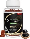Shilajit Gummies, Pure Himalayan Shilajit Gummies for Men, Formula with Rhodiola Rosea, Ginseng Root, Chaga, D-vitamiini, Tuki-energia, Immuuni- ja aivoterveys, Ei-GMO, Vegan, 60 Count