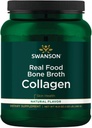 Swanson Real Food Bone Broth Collagen - Natural Flavor 16,9 oz Pwdr