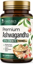 Ashwagandha lisäravinteet - 2100mg Ashwagandha kapseli naisille ja miehille, luonnollinen antioksidantti tuki, Ashwa juuriuute, extra vahvuus Rauhallinen tuki Black Pepper, Vegan & Gluteeniton - 120 kapselia
