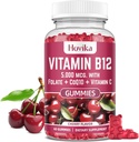 B12-vitamiini 5000 mikrog Metyyli B12-, adenosyyli-B12- ja hydroksi-B12-vitamiini, jossa on Coenzyme Q10-, Folaatti-, C-vitamiini-, pureskeltava B 12-vitamiini energia-, aineenvaihdunta-, luunterveys- ja kirsikkamehua