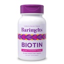BariMelts Biotin 5000 mcg, 90 nopeasti liukenevaa tablettia (3-kuun toimitus), sokerittomat bariatriset vitamiinit naisille, luonnollinen mansikka maku