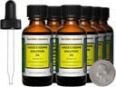 Lugolin jodi / 2% Liuos / 8 Oz Kahdeksan Amber lasipullot / vapaa Droppers
