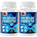 Probiootit miehille, 500 miljardia PMY & 12 Miehet Probiootti digestiiviselle terveydelle + 4 Organic Prebioottikuitu, digestiivinen, Gut, Immunoterveys, turvotus, kaasu, energiatuki, Hyllytabletti - 120 kapselia